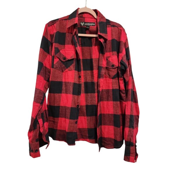 Red and Black classic flannel - Picture 1 of 3
